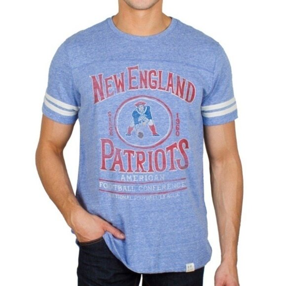 Junk Food New England Patriots Light Blue NFL T-Shirt Men’s Medium Gameday Pats - Picture 1 of 6